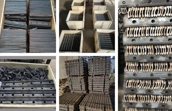 Packaging and inventory of GNEE RAIL fishplates Packaging and inventory of GNEE RAIL fishplates